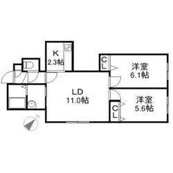 ピルヴィーテ南郷の物件間取画像